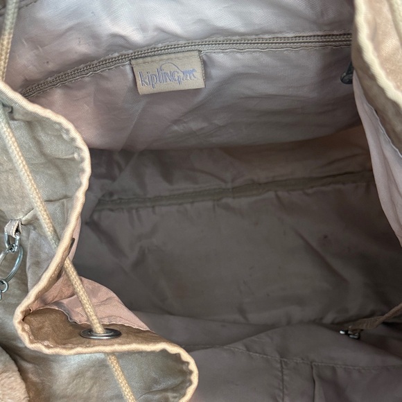 Kipling Metallic Champagne Backpack main image 6